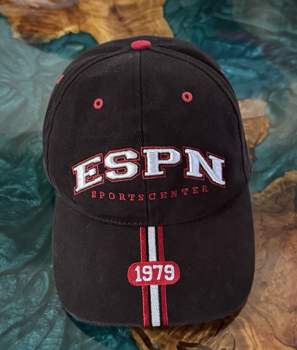 ESPN Sports Center 1979 Cap Hat Adult Adjustable Black 100% Cotton